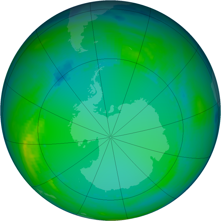 Ozone Map 1986-07-15